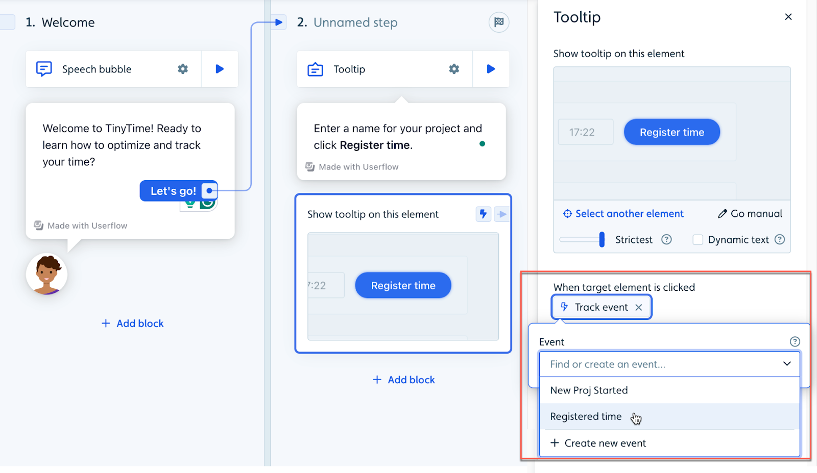 Track Button Clicks Example