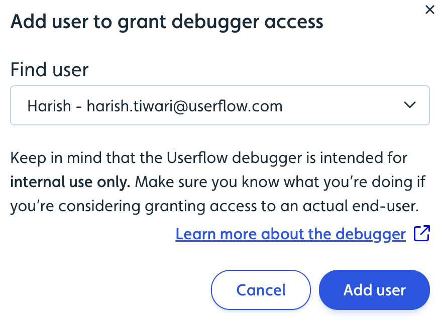 debugger-add-user