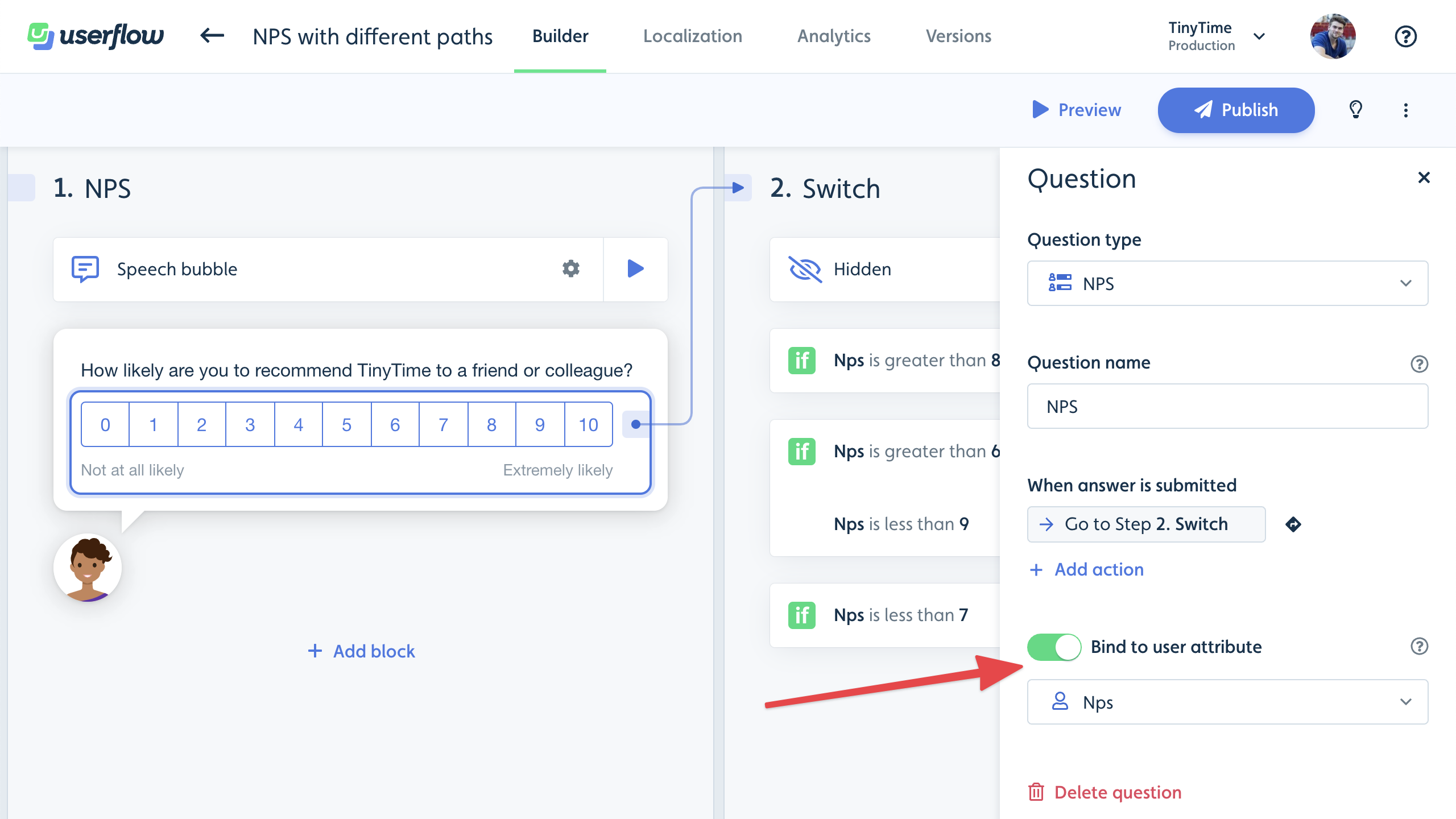 Bind NPS attribute