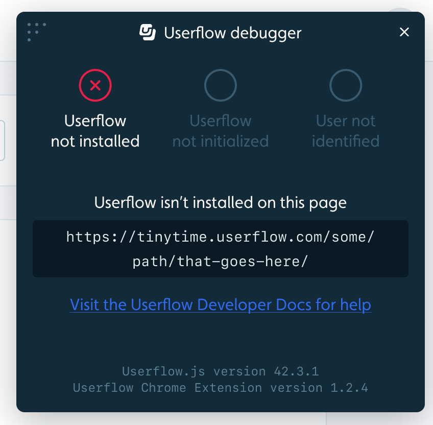 Userflow Installation Status